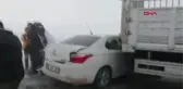 VAN Tendürek Dağı geçidinde zincirleme 'buzlanma' kazası: 1 yaralı