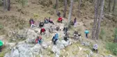 Yazılı Kanyon Tabiat Parkı'nda zor şartlarda doğada hayatta kalma eğitimi verildi