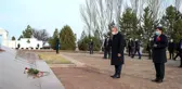 Dışişleri Bakanı Çavuşoğlu, Ata Beyit Anıtı'na çelenk koydu