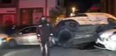 ÜMRANİYE'DE OTOMOBİL VE HAFİF TİCARİ ARAÇ ÇARPIŞTI; 1 KİŞİ YARALANDI, 4 ARAÇ HASAR GÖRDÜ