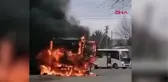 Rusya'da yolcu otobüsünde yangın