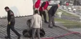 Bacası tutuşan fabrikada felaketin eşiğinden dönüldü