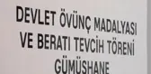 Son dakika haber: Gümüşhane'de bir gaziye Devlet Övünç Madalyası takdim edildi