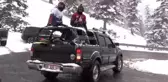 Sahara Milli Parkı eteklerinde snowboard keyfi