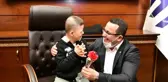 Özel çocuklar Başkan Kanar'ın konuğu oldu