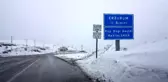 Kop Dağı Geçidinde kar ve tipi etkili oldu
