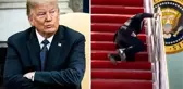 Trump'tan Biden'ın uçağa binerken düşmesine ilginç yorum: Bunu bekliyordum