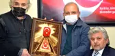 Atatürk'ü getiren trenin fotoğrafı tablo olarak işlendi