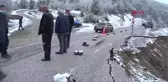 KÜTAHYA Aşırı yağış, köy yolunu çökertti