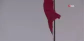 Beyaza bürünen kervansaraydan kartpostallık görüntüler