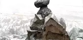 Kapadokya bahar ayında beyaza büründü