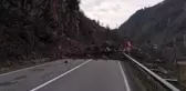 Tirebolu-Doğankent karayolunda heyelan