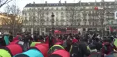 Yüzlerce göçmen, Paris'in ortasına çadır kurdu