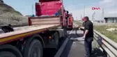 Son dakika haberi... KOCAELİ Sürücünün dikkati, TIR'ın yanmasını önledi