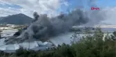 MERSİN Anamur'da muz sarartma tesisinde yangın kontrol altına alındı