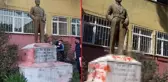 Tekirdağ'da Atatürk heykelinin üzerine hakaret içerikli yazılar yazıldı, valilik harekete geçti
