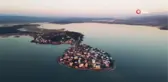 Gölyazı'da hayran bırakan gün batımı manzarası