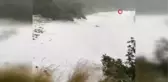 Fethiye'deki dolu, sahili beyaz örtü ile kapladı
