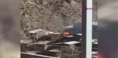 ARTVİN Dereiçi köyündeki yangının çıktığı ilk anlara ilişkin görüntüler ortaya çıktı