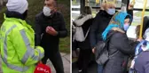 Ceza kesilen sürücü, içi yolcu dolu minibüsünü bırakıp gitti