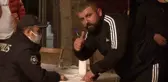 Pendik'te kısıtlamayı delip restoranda alkol alan şahıs: 