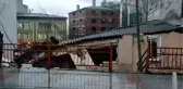 Kağıthane'de metruk gecekondu çöktü