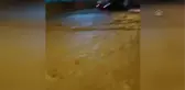 Bir mahallede sulama göleti kapaklarının açılması nedeniyle su baskını meydana geldi
