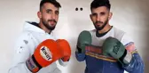 İkiz milli sporcular sabah inşaatta, akşam antrenmanda