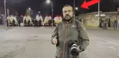 Korku dolu anlar! Göstericilerin attığı molotofkokteyli, anons çeken muhabirin yanı başına düştü