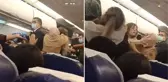 İstanbul'a gelen bir uçakta kavga çıktı, olay kameralara yansıdı