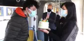 OTİZMLİ ENGİNHAN, TRAMVAY KULLANMA HAYALİNE DOĞUM GÜNÜNDE KAVUŞTU