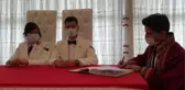 Asker çift, nikah masasına üniformalarıyla oturdu