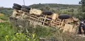 Son dakika 3. sayfa: İznik-Karamürsel karayolunda hafriyat kamyonu devrildi: 1 yaralı