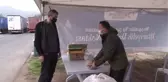 Karadeniz Sahil Yolu'nda seyreden sürücüler Ordu Büyükşehir Belediyesinin kurduğu stantlarda iftar yapıyor