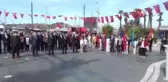 Balonlar çocuklar için göye yükseldi