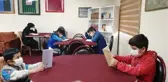 Çocuklar için köy konağına kütüphane