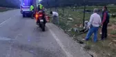 Burdur'da motosiklet kazası; 2 yaralı