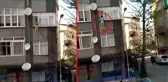 Korku dolu anlar! Vazgeçirmek için uğraşanların gözlerine baka baka kendini boşluğa bıraktı
