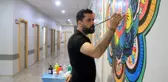 Son dakika haber: Hastane duvarında görsel şölen