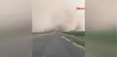 KONYA'DA ETKİLİ OLAN KUM FIRTINASININ GÖRÜNTÜLERİ ORTAYA ÇIKTI