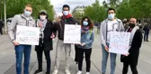Fransız sendikalarından Filistin'e destek protestosu