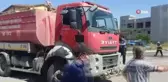 Hatay'da izolasyon malzemeleri satılan bir iş yerinde yangın çıktı