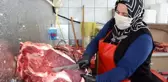 İlçenin tek kadın kasabı