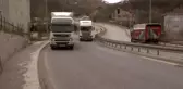 Hafriyat kamyonu terörü kamerada