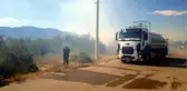 Yangın alanından kaçmaya çalışan yılan aracın altında kalarak öldü