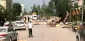 Iğdır'da fırtına ev ve iş yerlerinin çatılarını uçurdu