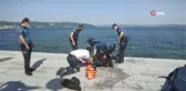 Çanakkale'de denize düşen yaşlı adamı polis kurtardı