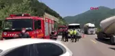 KAMYONA ÇARPAN TANKER SÜRÜCÜSÜ YARALANDI