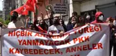 Hakkari'de terör mağduru aileler HDP İl Başkanlığı önünde eylem yaptı