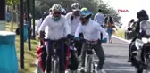 550 KİLOMETRE 'PEDAL' ÇEVİRİP, BALIKLIGÖL'DEN VAN GÖLÜ'NE 'SU' GETİRDİLER